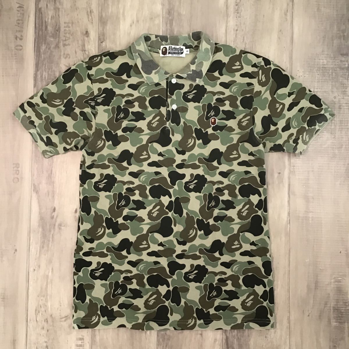 ビッグ割引 ape bathing a Sサイズ ポロシャツ camo BAPE bape fb31