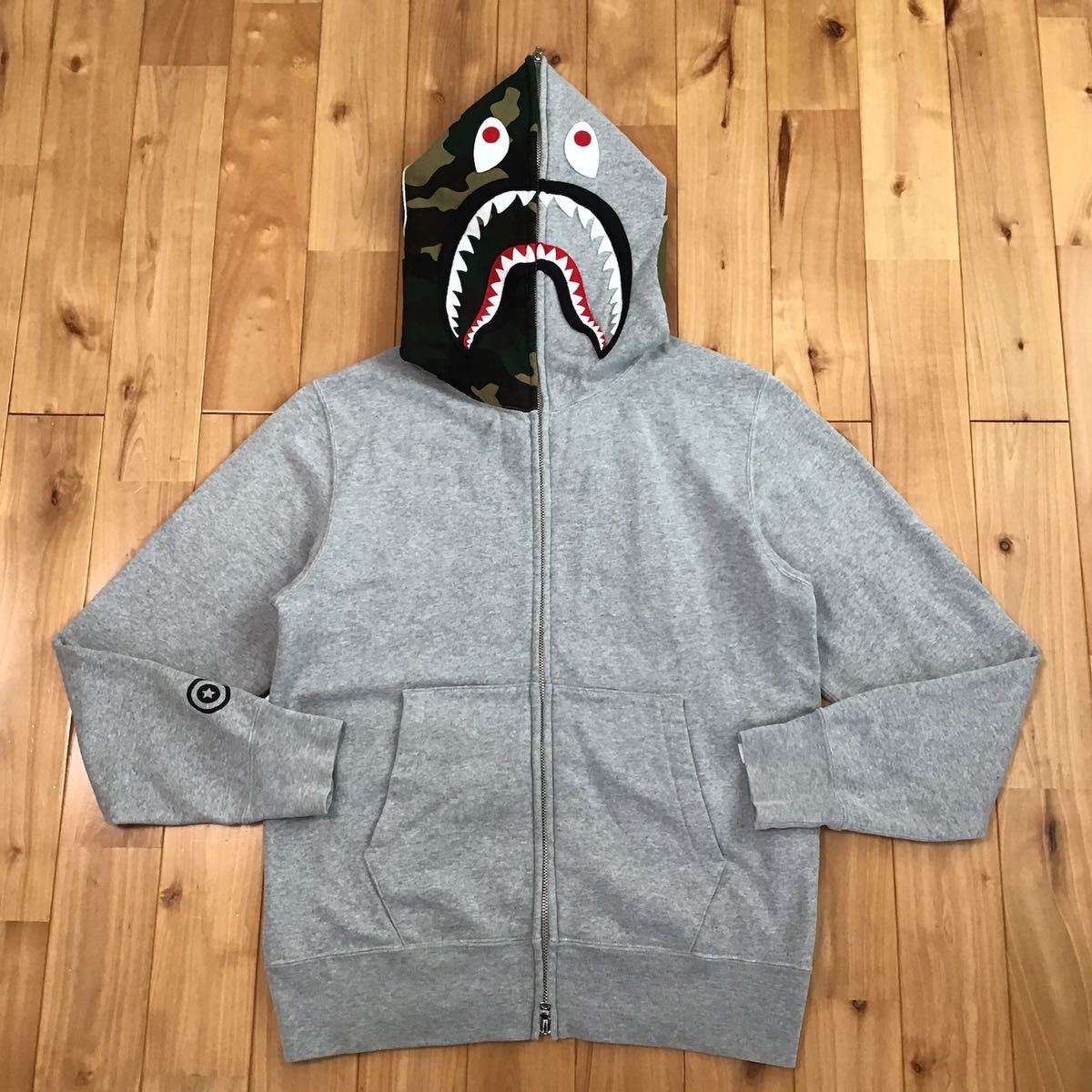 Bapeland 1周年記念 シャーク パーカー Mサイズ グレー shark full zip ...