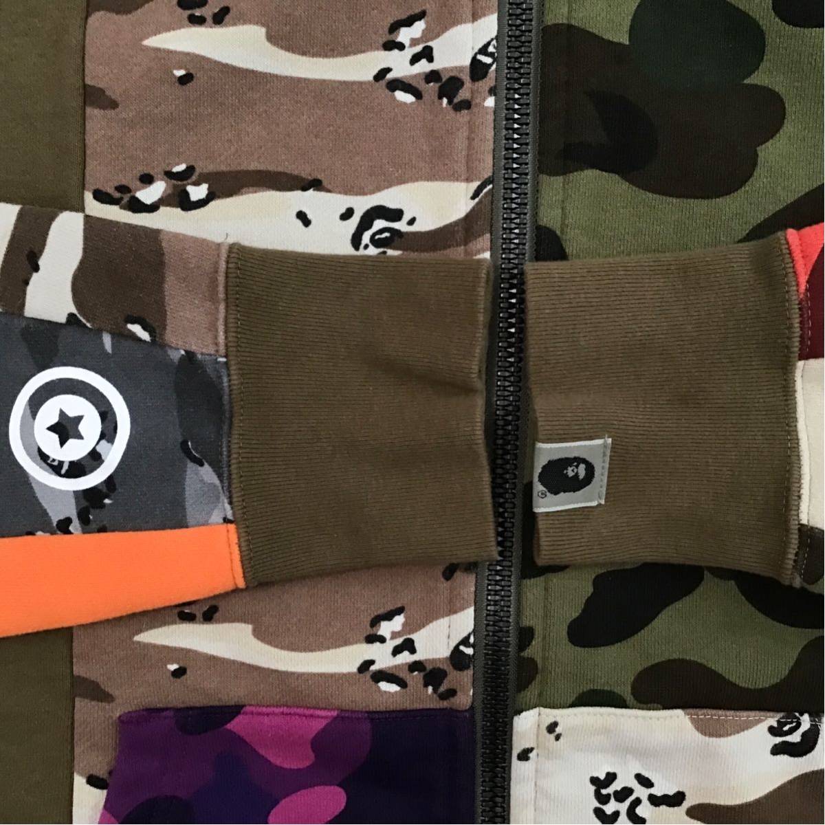 crazy camo シャーク パーカー Mサイズ mad shark full zip hoodie a