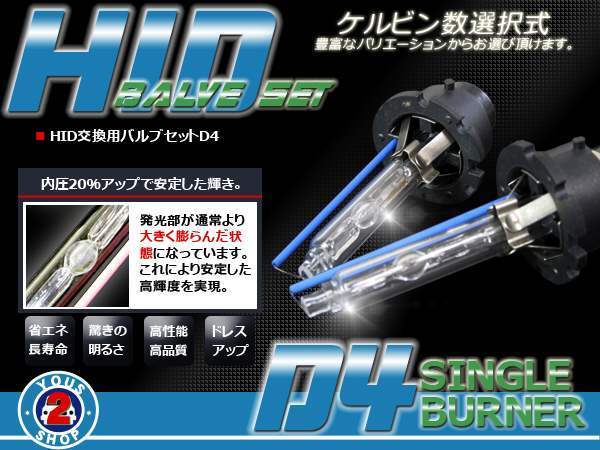 レクサス IS 前期 GSE20系 D4S HID バルブ 8000K 35W 55W