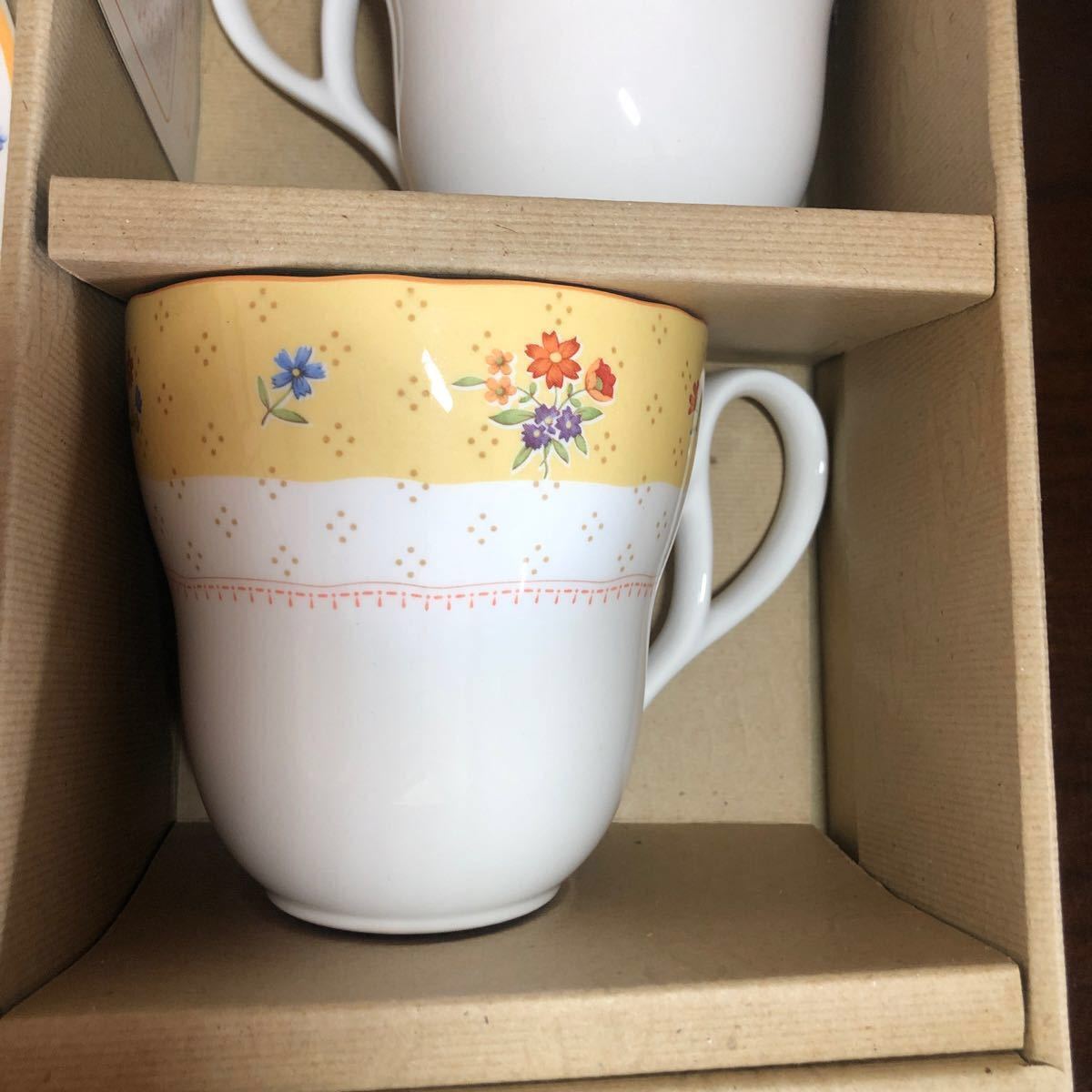 ノリタケ Noritake プリマチャイナ トゥルーラブ マグカップと21.5cmプレート2セット ペアモーニングセット 箱入