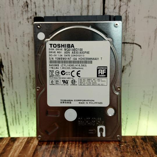 【正常判定】TOSHIBA 2.5インチ HDD 1TB 使用時間 703 時間 パソコン パーツ PC SATA 自作等に ハードディスク_画像1