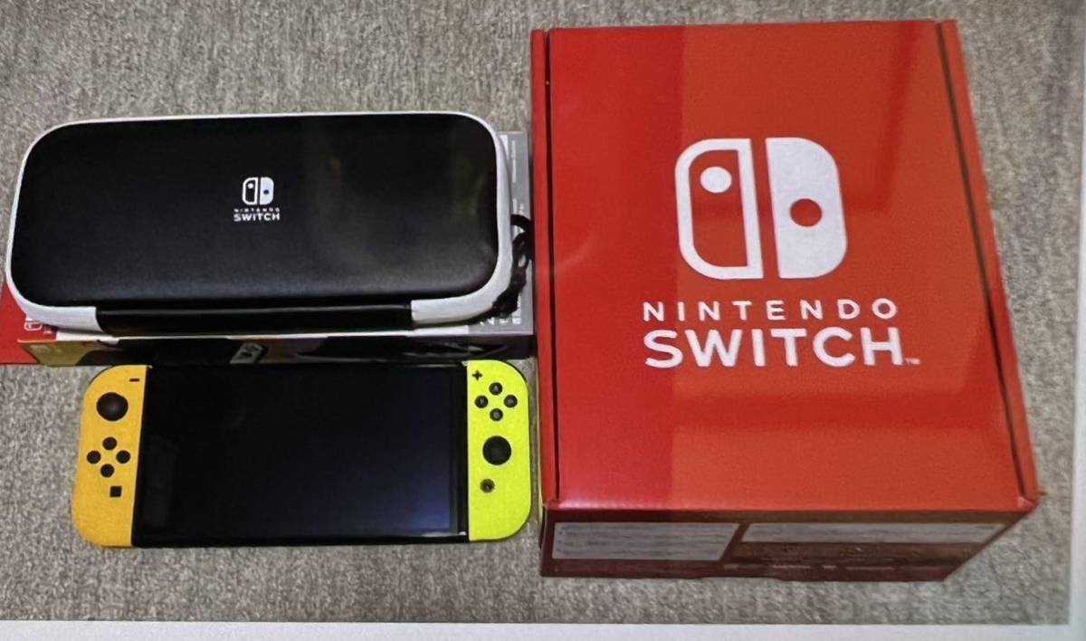 超美品ニンテンドースイッチ有機ELモデル本体 カスタマイズ オレンジ