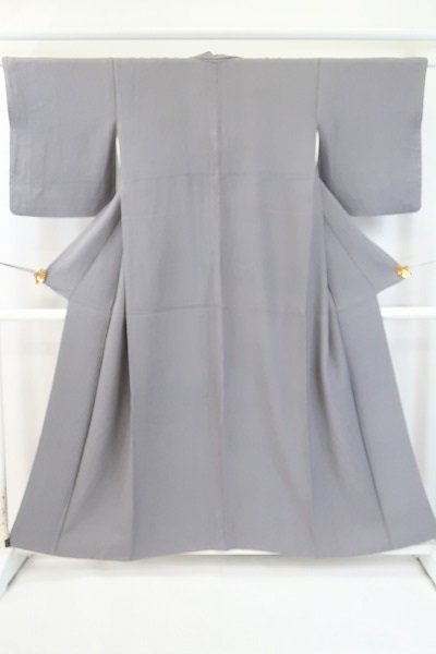 [ kimono fi] undecorated fabric grey .. length 156.5cm sleeve length 64.5cm kimono formal brand new silk 11521