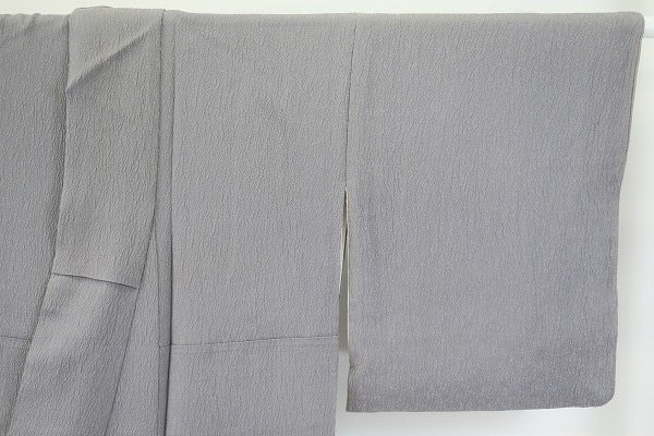 [ kimono fi] undecorated fabric grey .. length 156.5cm sleeve length 64.5cm kimono formal brand new silk 11521