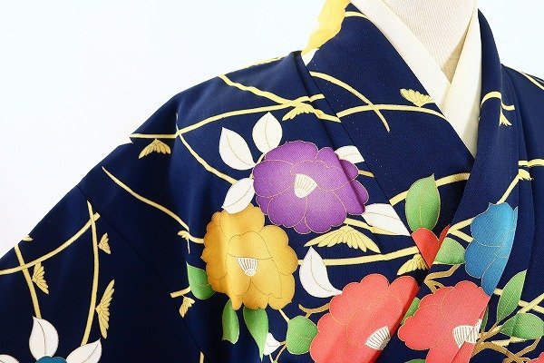 人気ショップ 【送料無料】美品 小紋 紺色 椿 身丈156.0cm 裄丈62.0cm 上品 仕立て上がり 可愛い 正絹 m-3606 仕立て上がり 人気ショップ 【送料無料】美品 小紋 紺色 椿 身丈156.0cm 裄丈62.0cm 上品 仕立て上がり 可愛い 正絹 m-3606 仕立て上がり