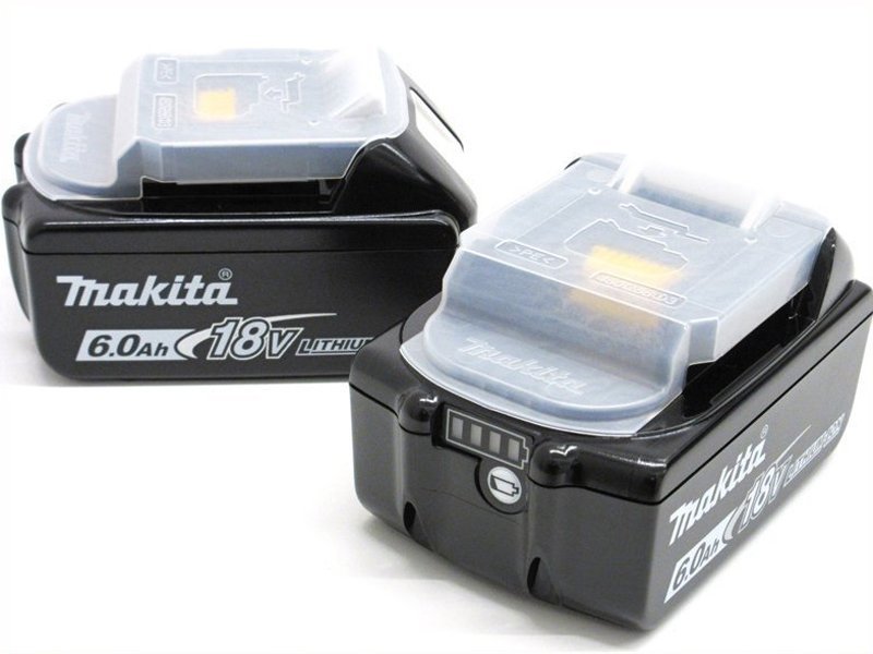 未使用】makita(マキタ) 純正 18V スライド式バッテリー BL1860B 6.0Ah