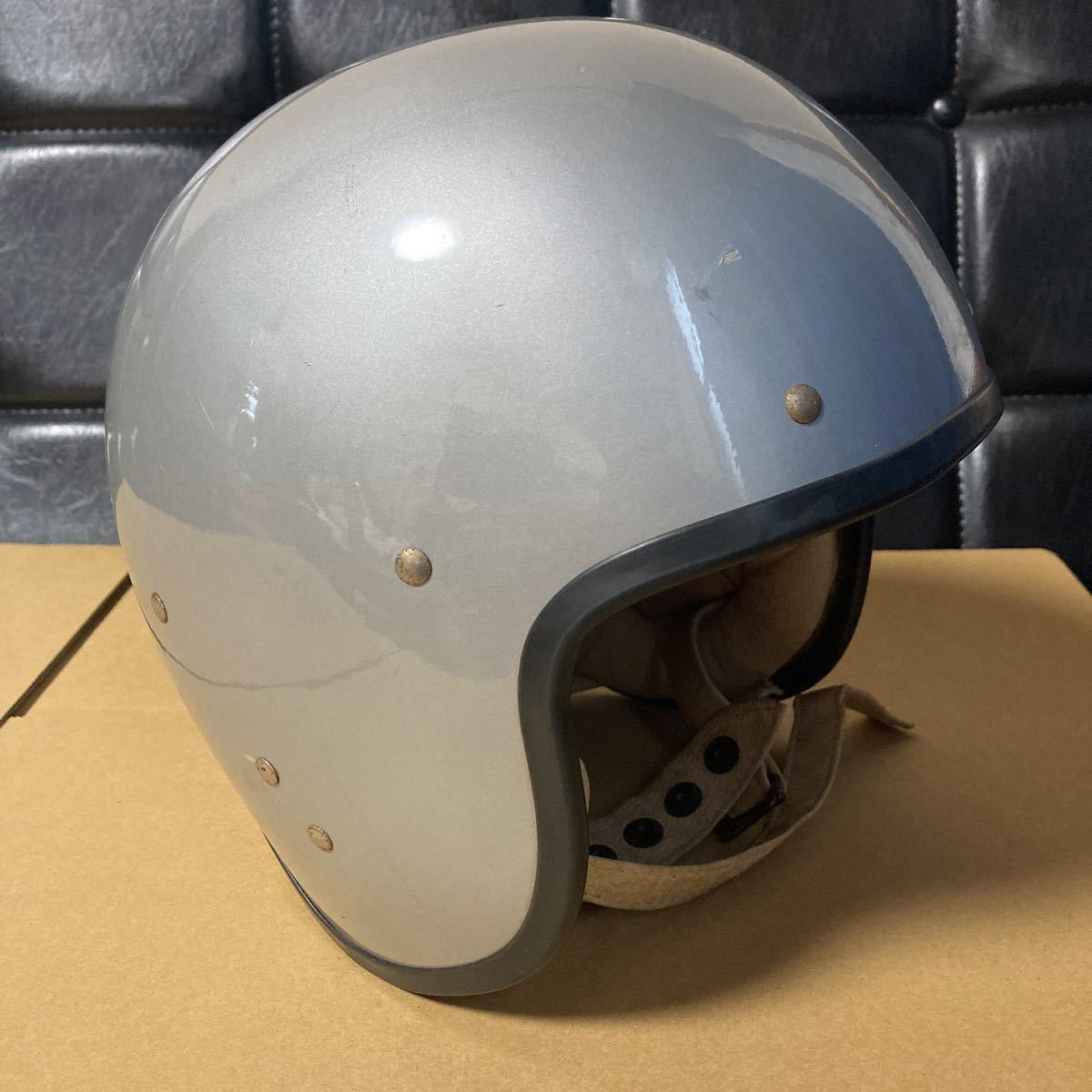 レスレストンPRO ビンテージヘルメット イギリスクラシックバイク