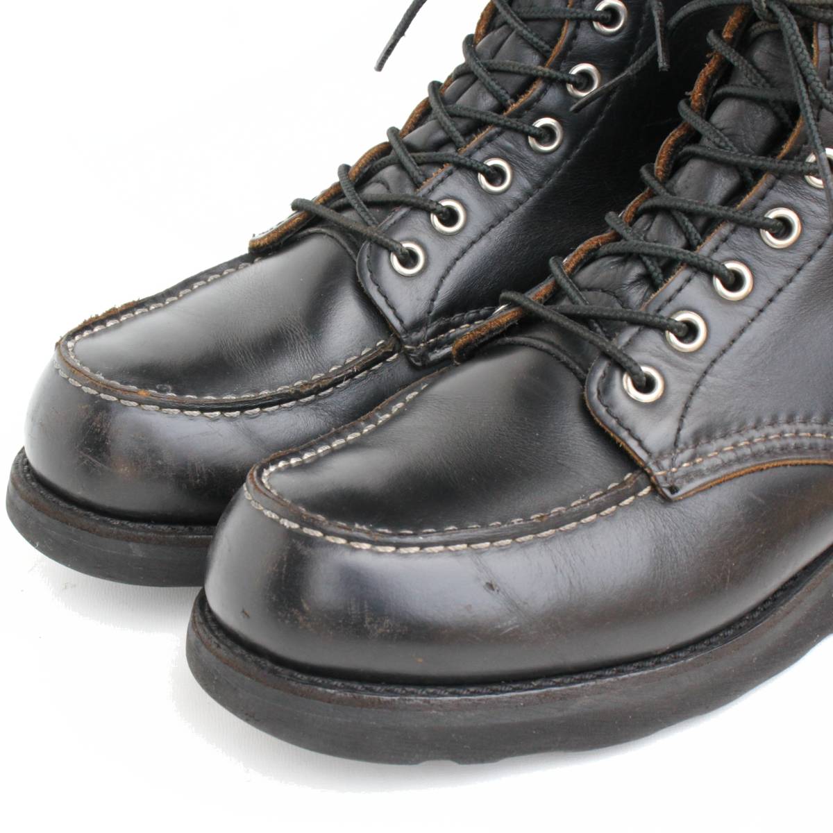 21541)茶芯REDWING8137レッドウィング8.5D約26.5cmオールブラック