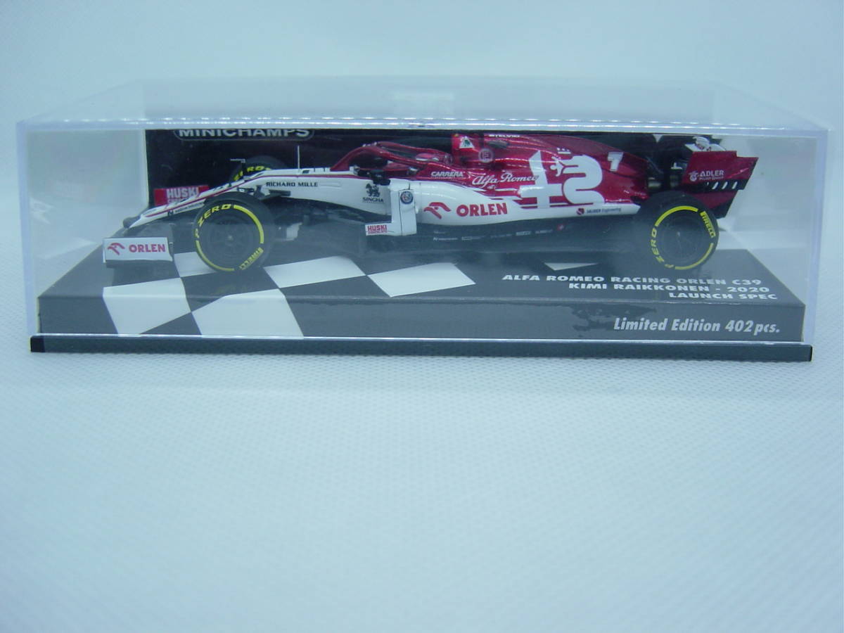 送料300円～ MINICHAMPS 1/43 ALFA ROMEO C39 LAUNCH SPEC 2020 #7 KIMI RAIKKONEN アルファロメオ キミ・ライコネン F1_画像1