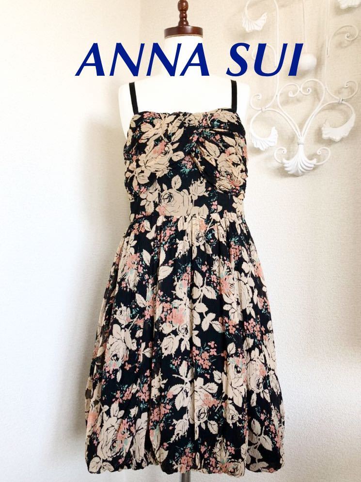 代引き手数料無料 バラ 【新品 ワンピース タグ付】ANNA アナスイ