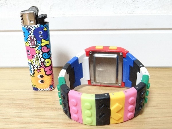  rare digital watch block rainbow color Rainbow colorful wristwatch 