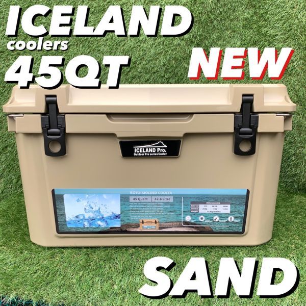mita アイスランド クーラーボックス 20QT (18.9L) サンド/Sand 付属品
