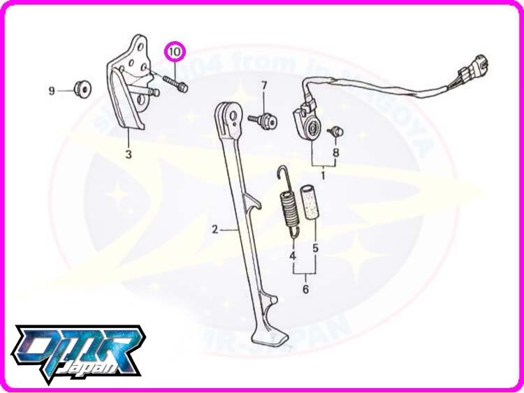 【新品】 ボルト (サイドスタンド) NSR250R MC18 MC21 MC28 96300-08028-07_画像1