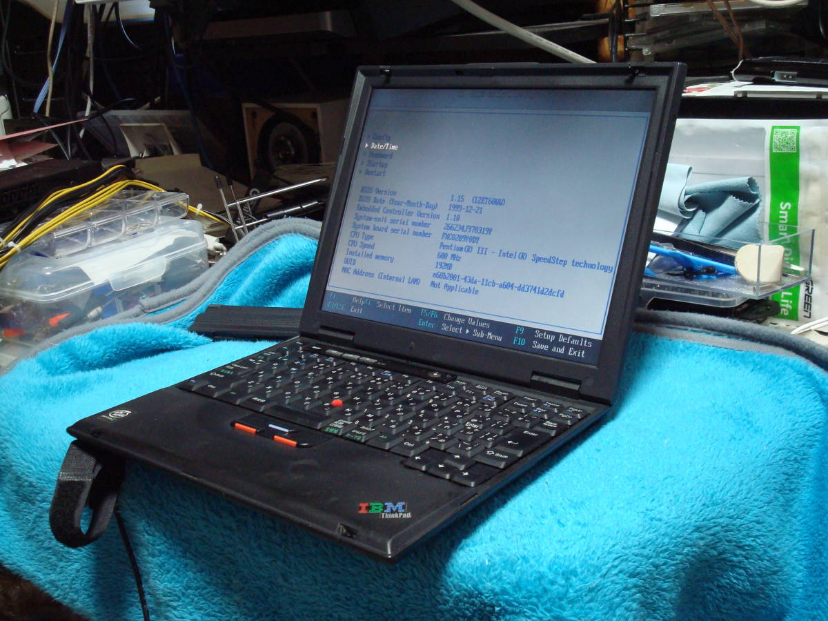 IBM ThinkPad X20 Type 2662 Intel CPU Pentium Ⅲ メモリ128MB HD6.4GB 完動品 送料無料_画像3