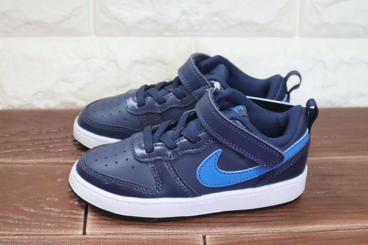 新品 16㎝ NIKE ナイキ COURT BOROUGH LOW 2 TD キッズスニーカー ネイビー|PayPayフリマ