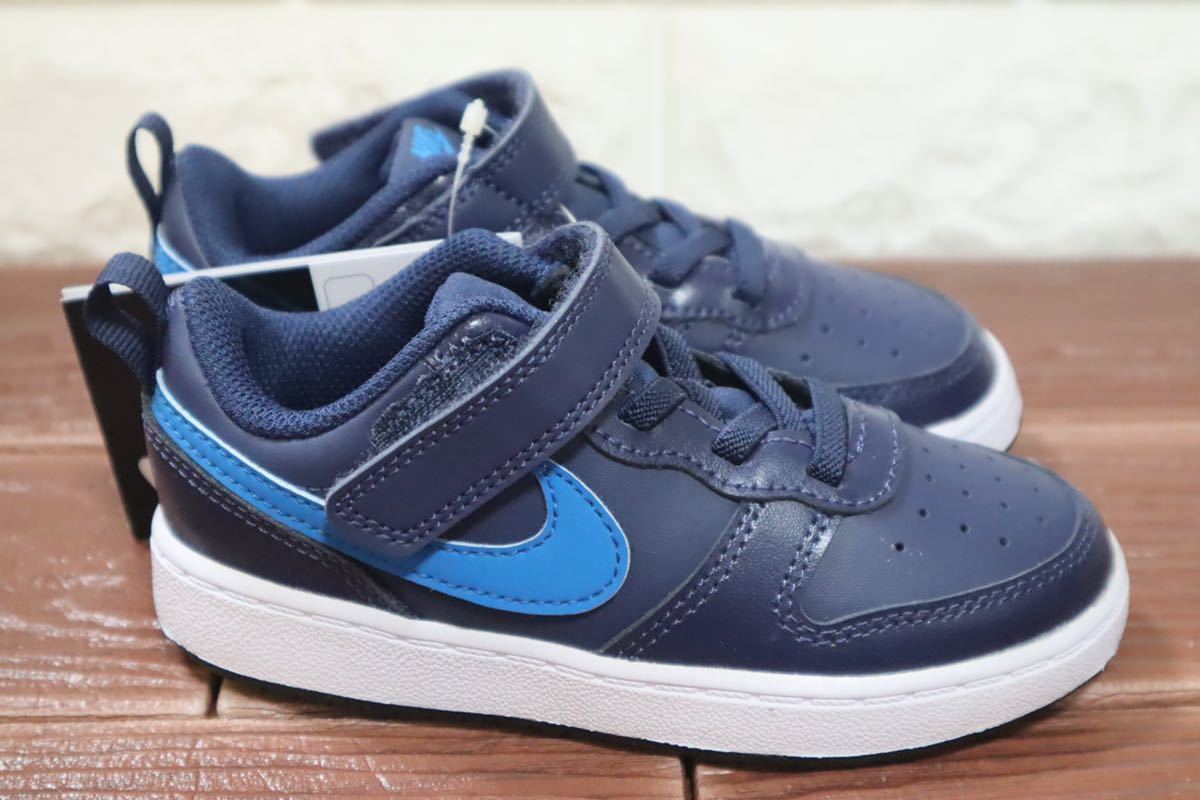 新品 16㎝ NIKE ナイキ COURT BOROUGH LOW 2 TD キッズスニーカー ネイビー|PayPayフリマ