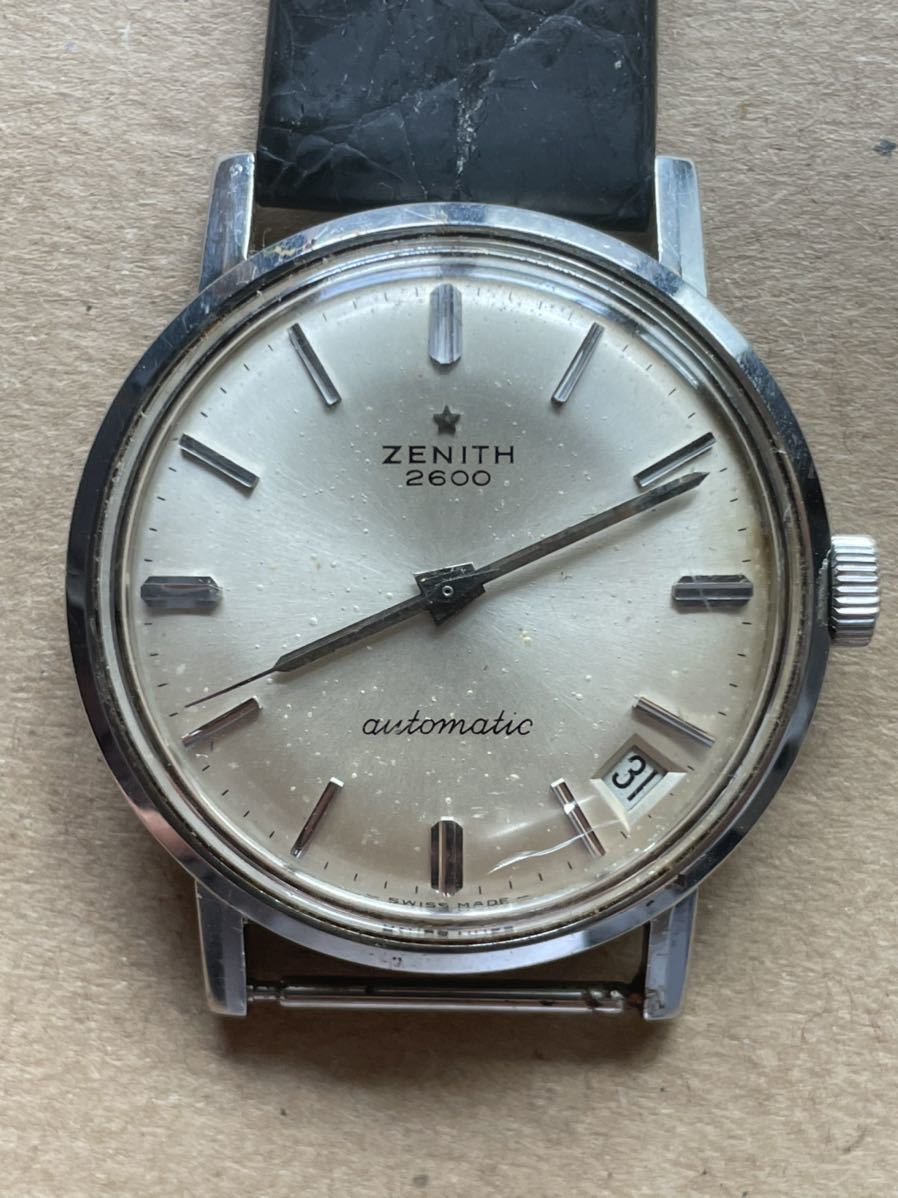 反物 浴衣 ゼニス ZENITH 腕時計 スイス製 自動巻き 稼動品 カレンダー