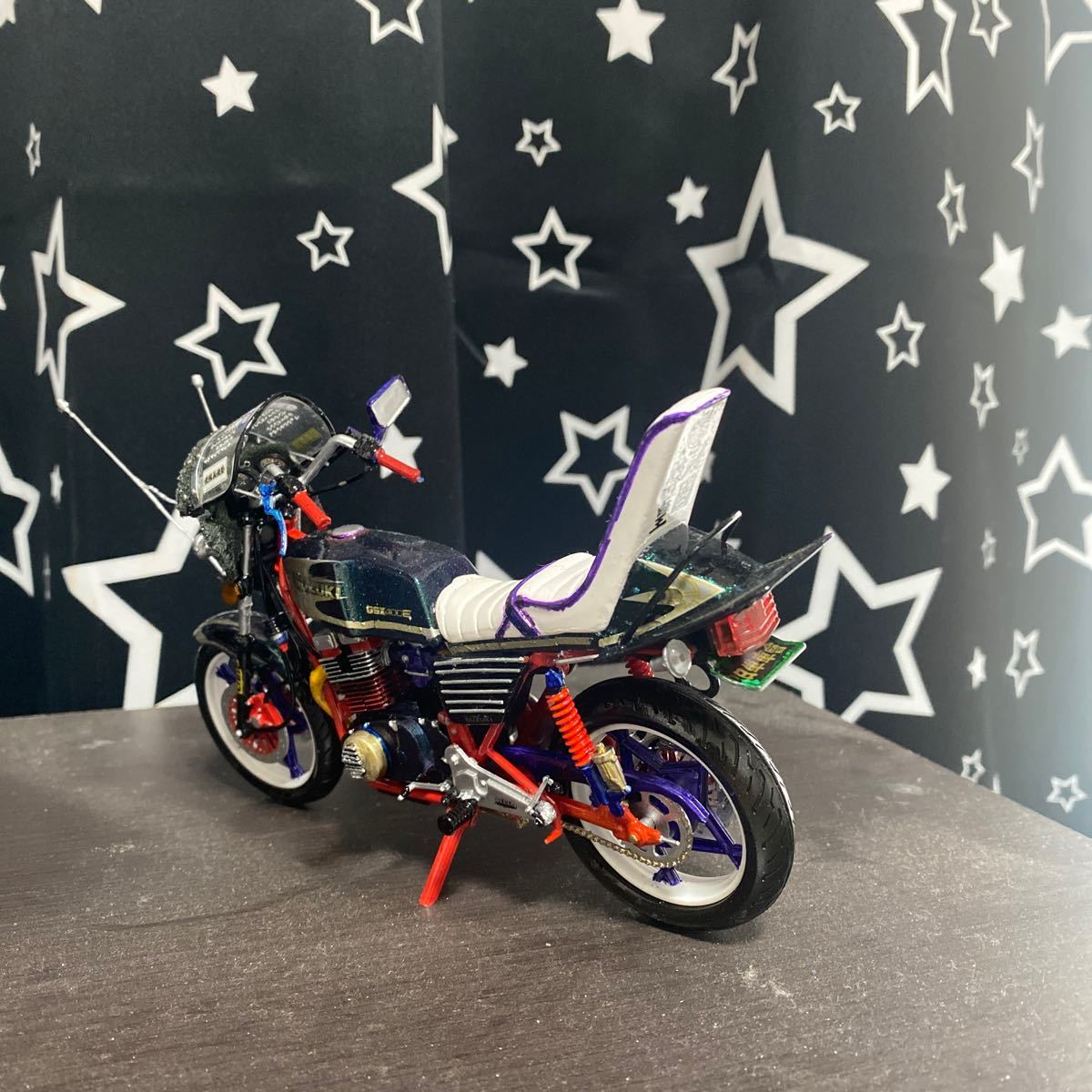 アオシマ 1/12 スズキ GSX400E II ザリ 改 族車仕様 プラモデル アオシマ 1/12 スズキ GSX400E II ザリ 改 族車仕様 プラモデル
