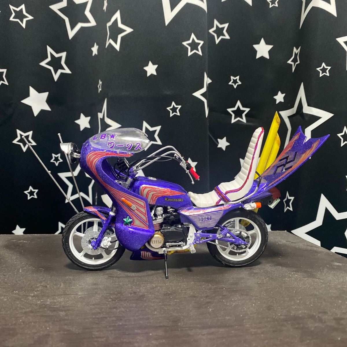 アオシマ  1/12  カワサキ  Z400GP 改  族車仕様  プラモデル  完成品