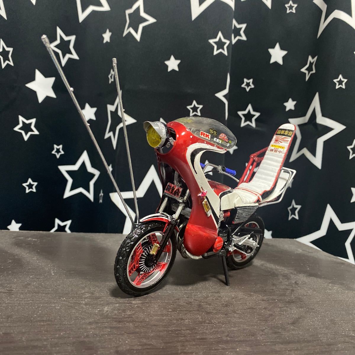 アオシマ 1/12 HONDA CBX 400F 改 族車仕様 プラモデル 完成品 アオシマ 1/12 HONDA CBX 400F 改 族車仕様 プラモデル 完成品