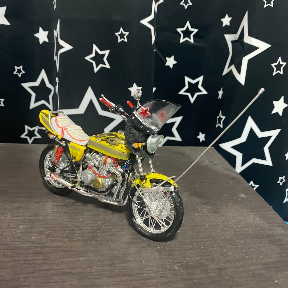 アオシマ  1/12  HONDA  CB400 FOUR II 改 Z II テール 族車仕様  プラモデル  完成品 