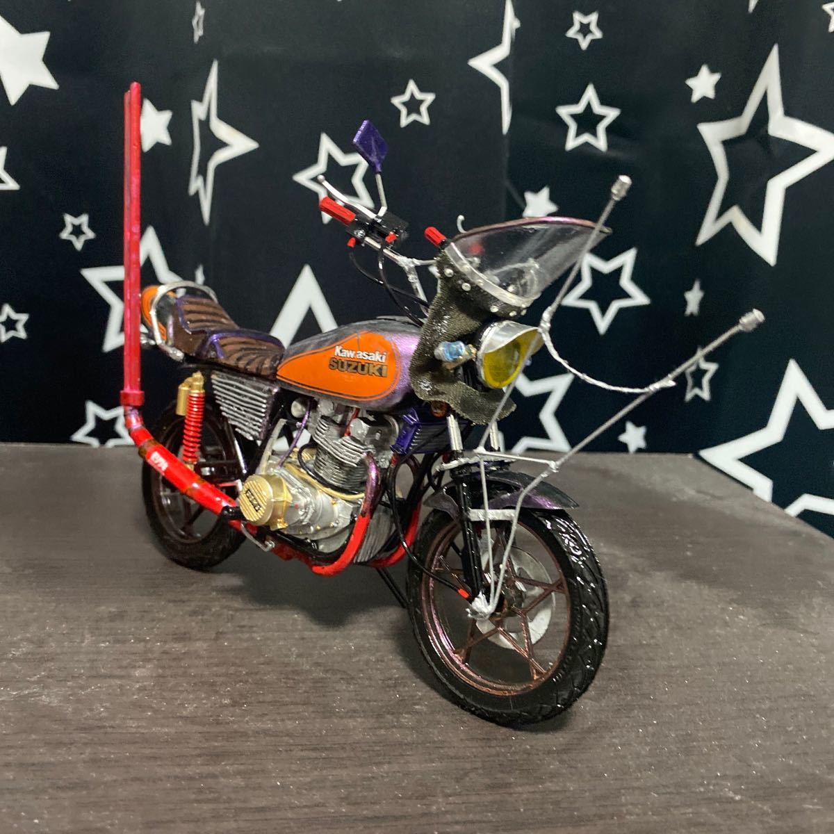 アオシマ 1/12 スズキ GS 400E II 改 族車 Z II 仕様 プラモデル アオシマ 1/12 スズキ GS 400E II 改 族車 Z II 仕様 プラモデル