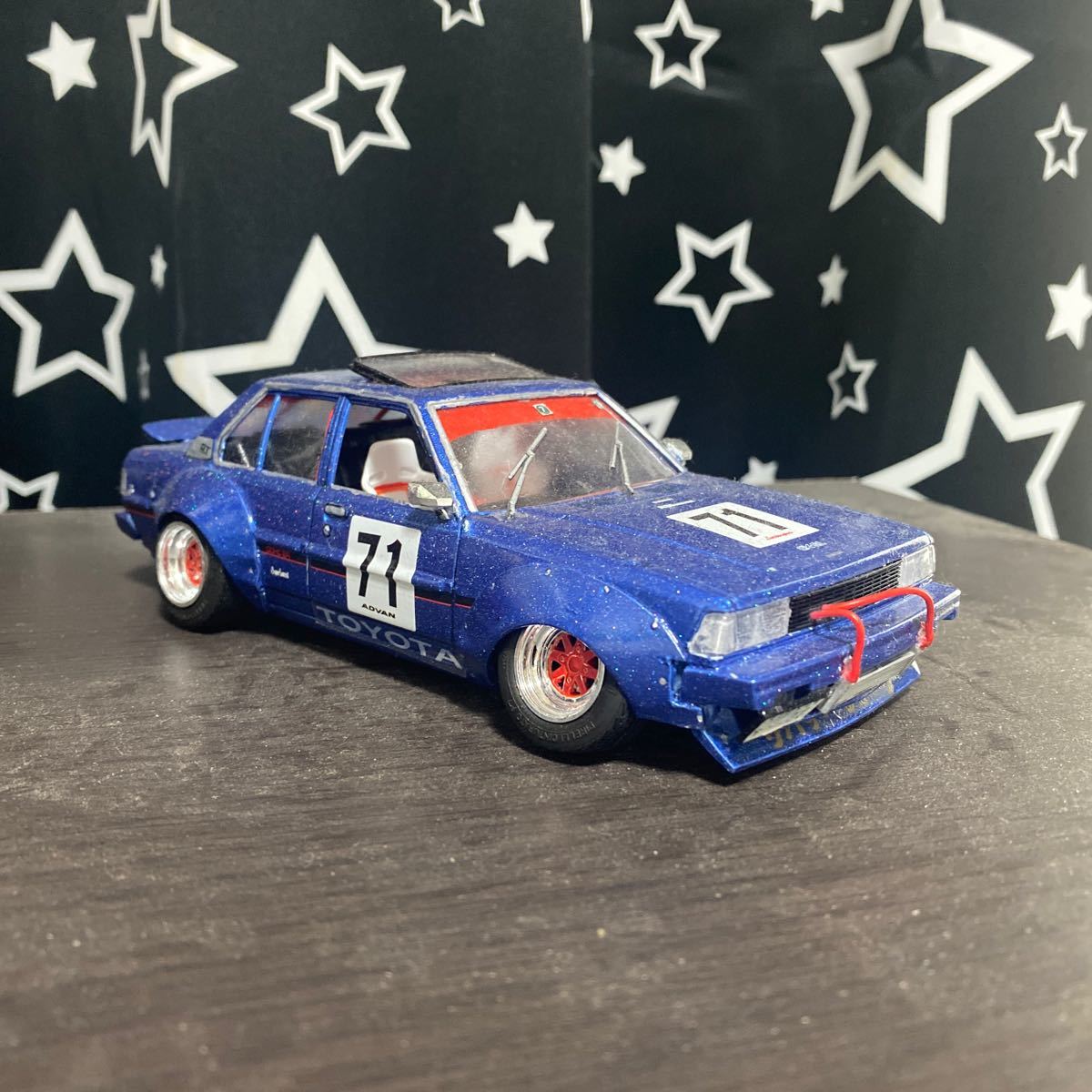アオシマ 1/24 トヨタ TE71 1600GT改 カローラ 後期型 族車仕様 ...