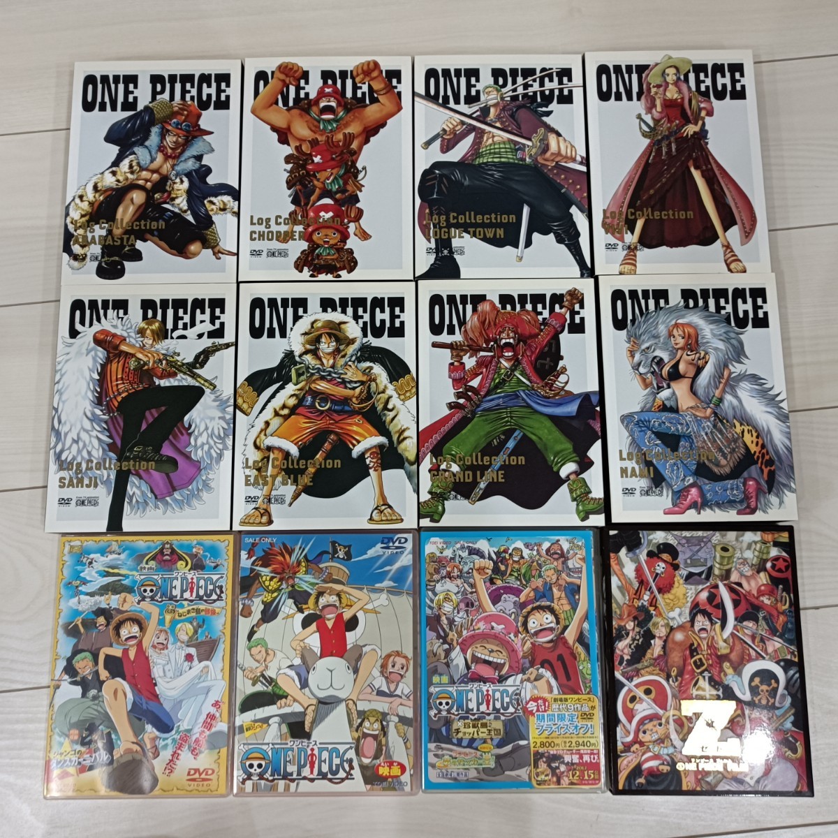 送料無料ワンピース美品DVD12箱セットONEPIECEログコレクション映画 ワンピースログコレクション ワンピースDVD