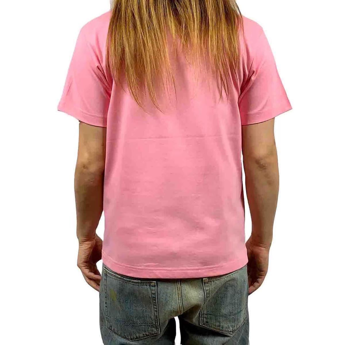 新品 ビッグ プリント BANKSY バンクシー スウォッシュ ロゴ 刺さる 少年 ピンク Tシャツ S M L XL オーバーサイズ XXL~5XL ロンTパーカー_画像2