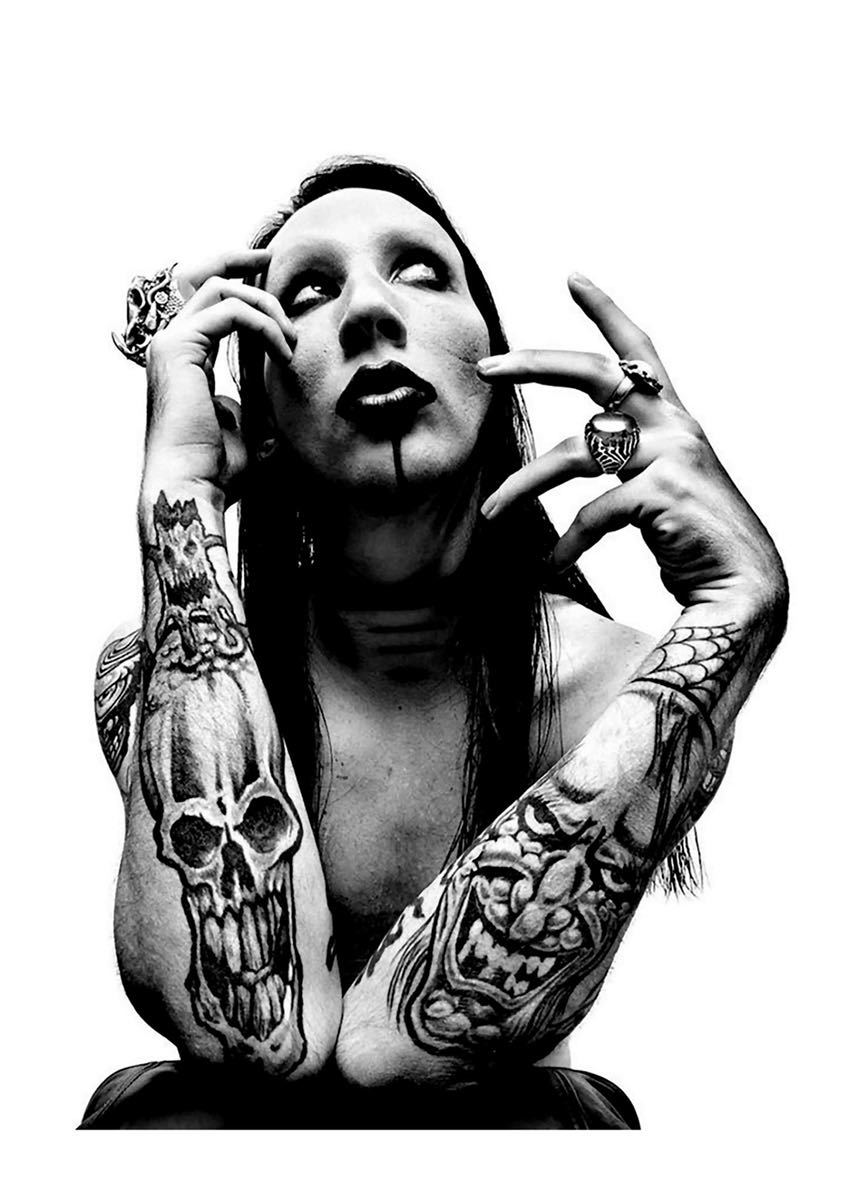  new goods Marilyn Manson ta toe gothic in dust real sweat pants XS S M L XL big oversize XXL T-shirt Parker 