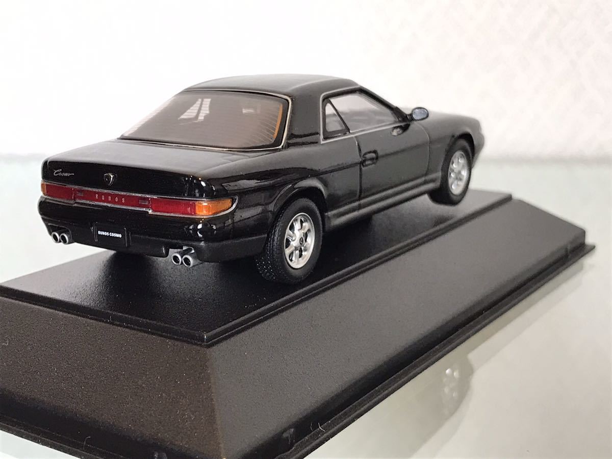 送料無料　1/43 ユーノス コスモ タイプS 20B ブラック ミニカー　サピモデル SAPI MODELS EUNOS COSMO Type-S  BLACK 旧車