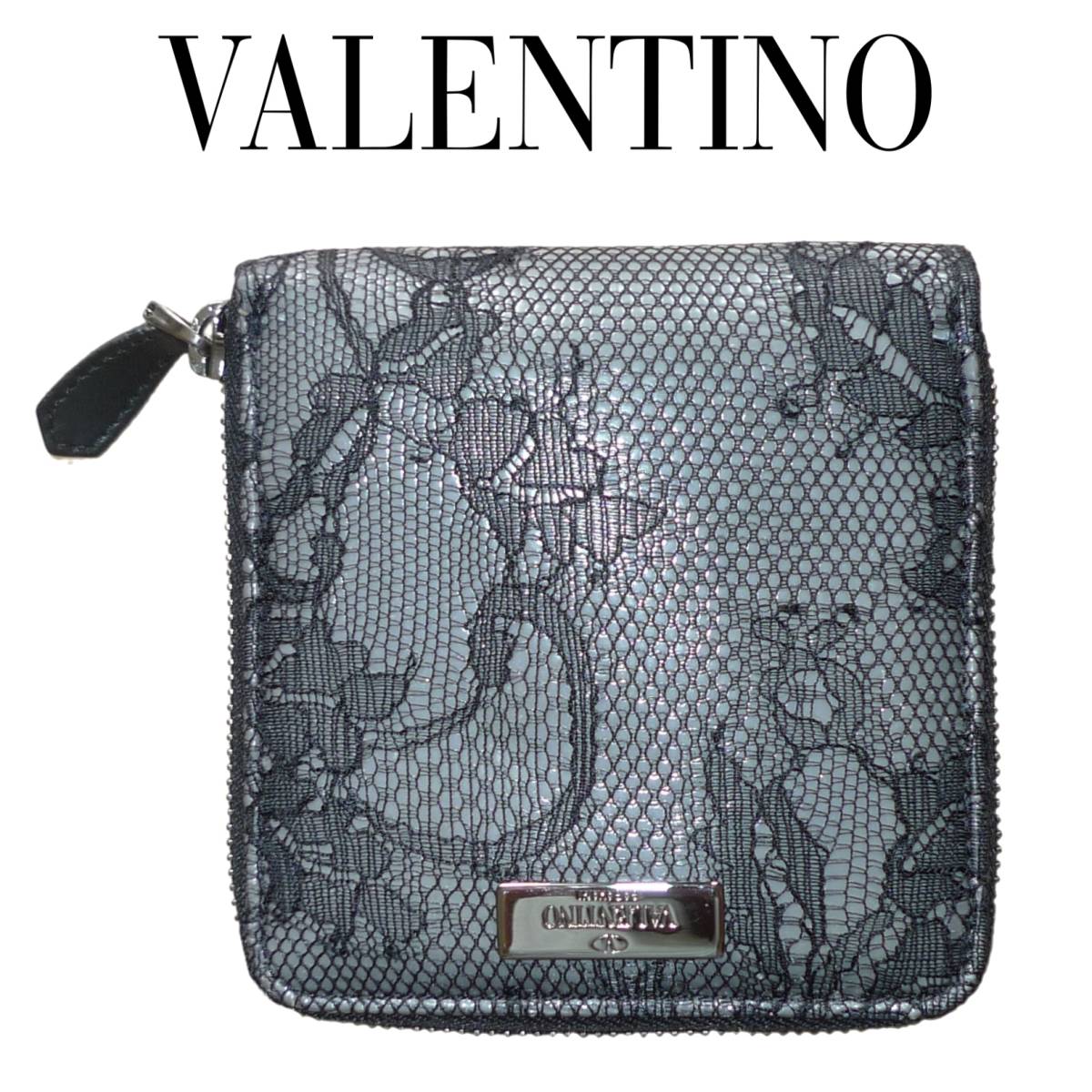 VALENTINO 黒 二つ折り財布 ☆美品 ヴァレンティノ | monogramdirect.com