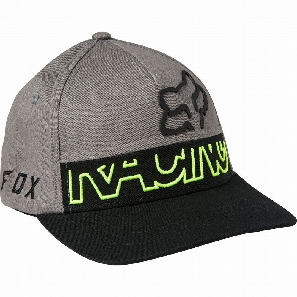 FOX 28447-052-OS スキュー フレックスフィットハット ユース ピューター ワンサイズ キャップ 帽子 ぼうし_画像1