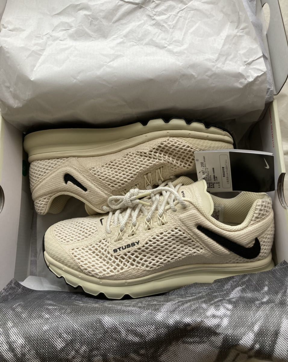 ラッピング不可】 限定 完売品 NIKE STUSSY AIR MAX FOSSIL 26.5 kids