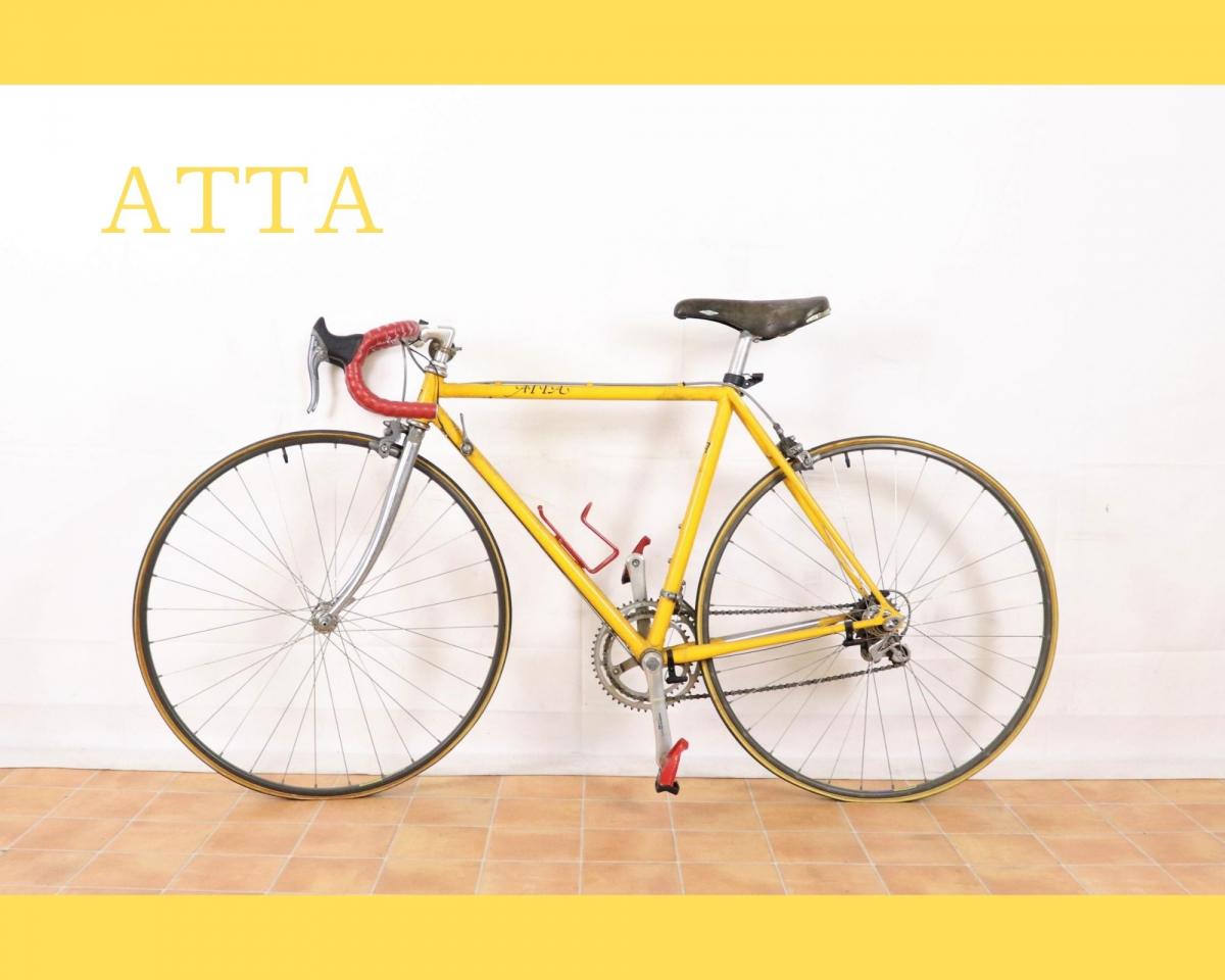 ATTA アッタ ロードバイク 自転車 イエローカラー SHIMANO600 シマノ サイクリング 運動 街乗り Bicycle バイシクル 買い物 030JFMH52