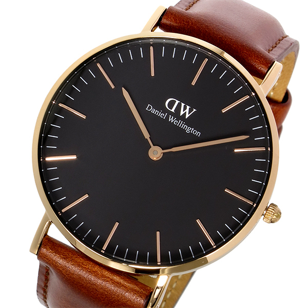 ダニエルウェリントン 腕時計 CLASSIC ST MAWES 36 ローズゴールド DW00100136 ブラック ブラウン ブラック  アクセサリー、時計 レディース腕時計 2針（時、分）