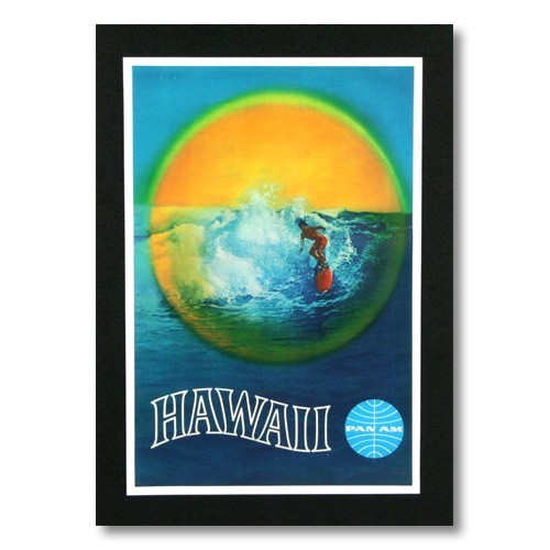 ハワイアンポスター エアラインシリーズ HAWAII PAN AM パンアメリカン航空 A-12 アメリカ雑貨 アメリカン雑貨_画像1