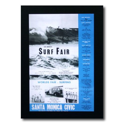 ハワイアンポスター サーフィンシリーズ N-2 「SURF FAIR」 サイズ：30.5×20cm アメリカ雑貨 アメリカン雑貨_画像1