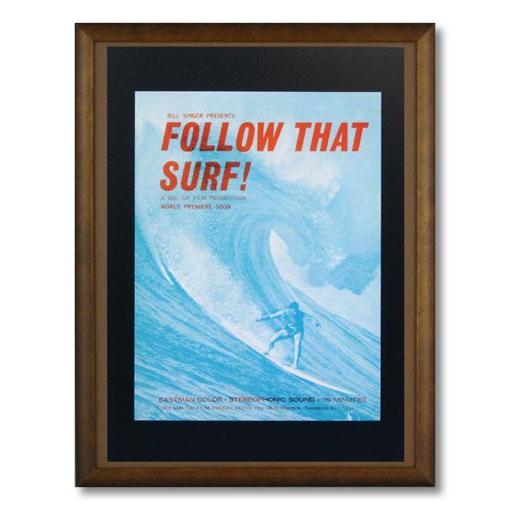 サーフムービーポスター L-23 「FOLLOW THAT SURF!」 サイズ：28.5×21.5cm アメリカ雑貨 アメリカン_画像2