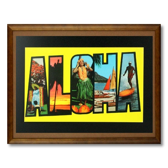  Hawaiian poster Hawaiian series ALOHA From HAWAII H-3 America miscellaneous goods american miscellaneous goods 