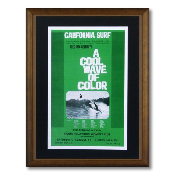 サーフムービーポスター L-35 「A Cool Wave Of Color （GR ）」 サイズ：31×20cm アメリカ雑貨_画像2
