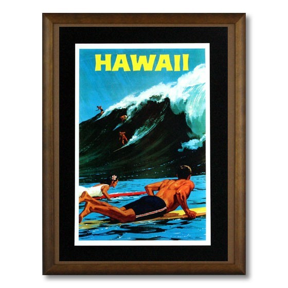 ハワイアンポスター サーフィン＆車クルマシリーズ Ｊ-41 アメリカ雑貨 アメリカン雑貨_画像2