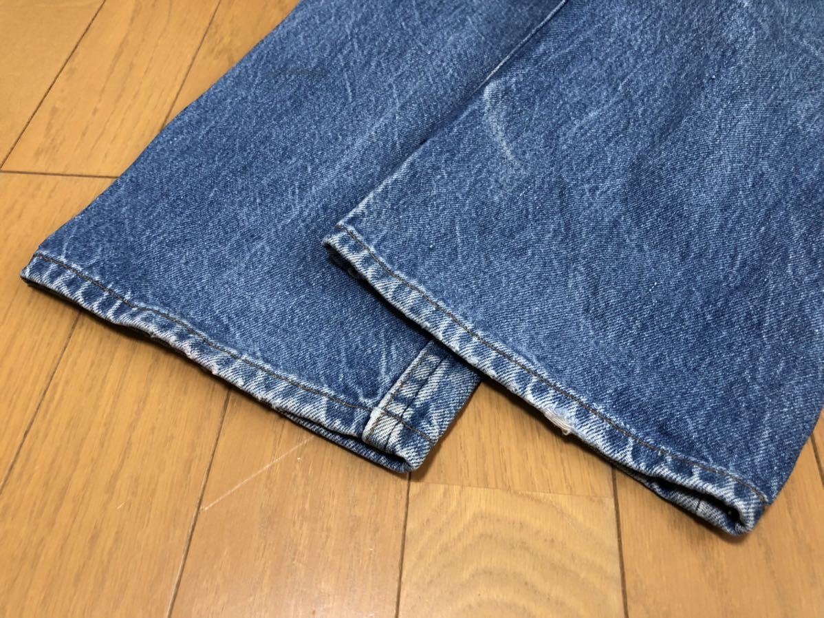 90年8月生産90sヴィンテージ！MADE IN USA アメリカ製リーバイス501デニムパンツ553工場W34L30実測W83cmL75cm_画像10