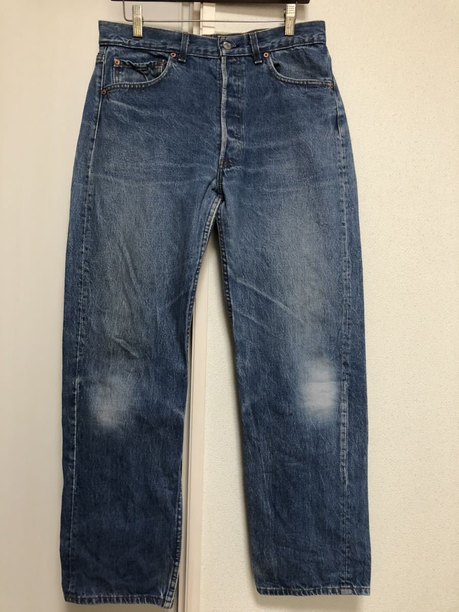 90年8月生産90sヴィンテージ！MADE IN USA アメリカ製リーバイス501デニムパンツ553工場W34L30実測W83cmL75cm_画像6