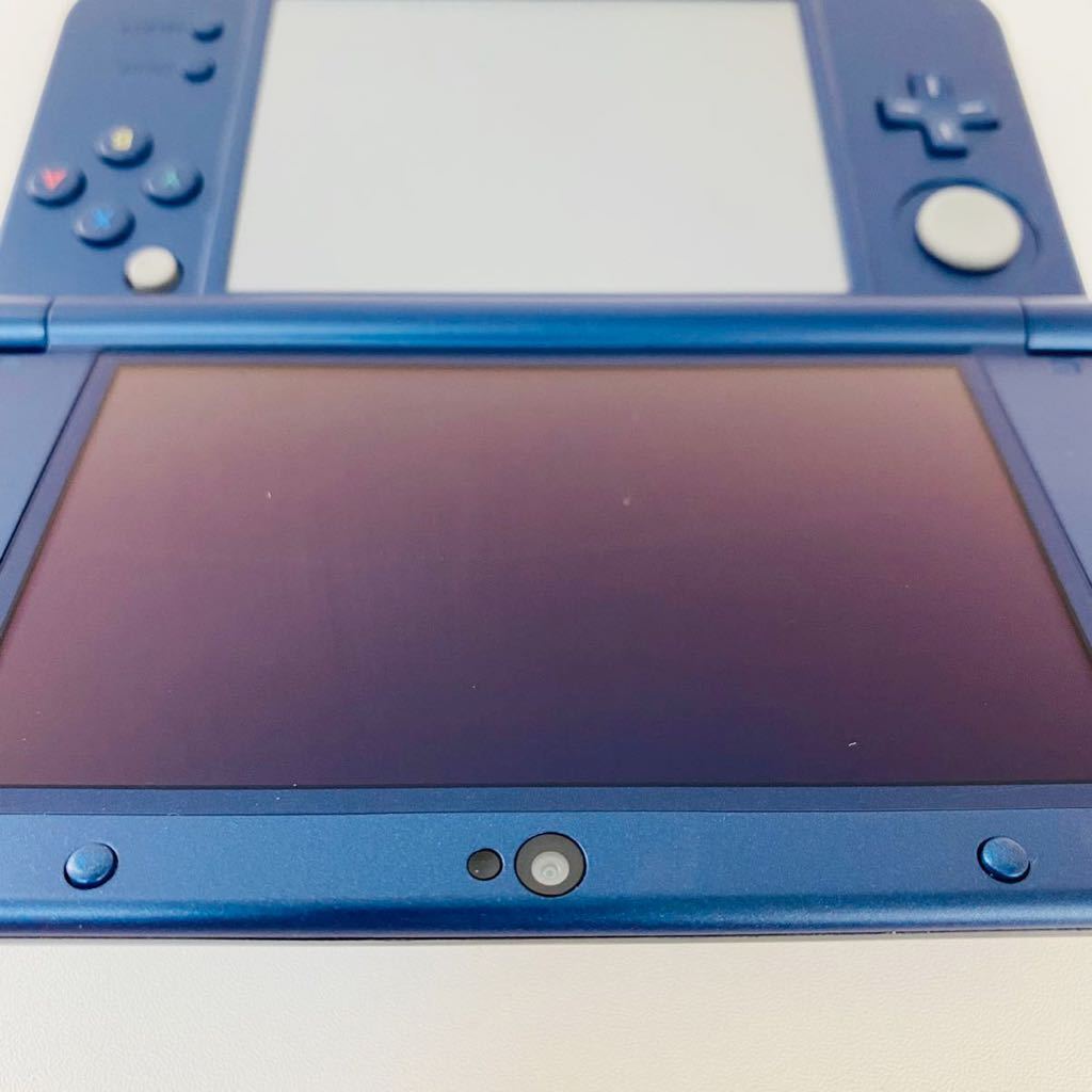 【美品】【送金無料】任天堂 Newニンテンドー3DS LL メタリックブルー充電器 3DS本体 