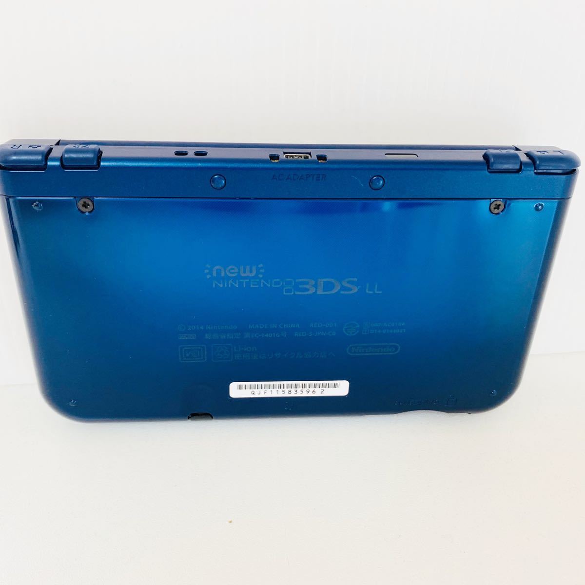 【美品】【送金無料】任天堂 Newニンテンドー3DS LL メタリックブルー充電器 3DS本体 