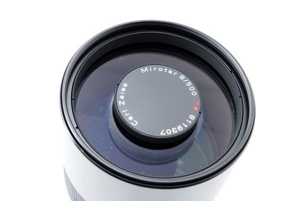 外観美品 Contax Carl Zeiss Mirotar 500mm F8 T コンタックス カールツァイス ミロター ミラー レンズ F40