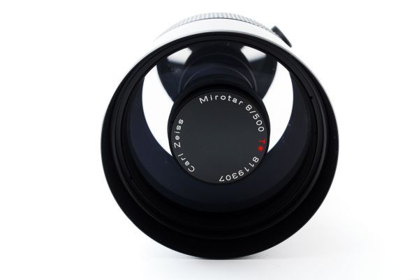 外観美品 Contax Carl Zeiss Mirotar 500mm F8 T コンタックス カールツァイス ミロター ミラー レンズ F40