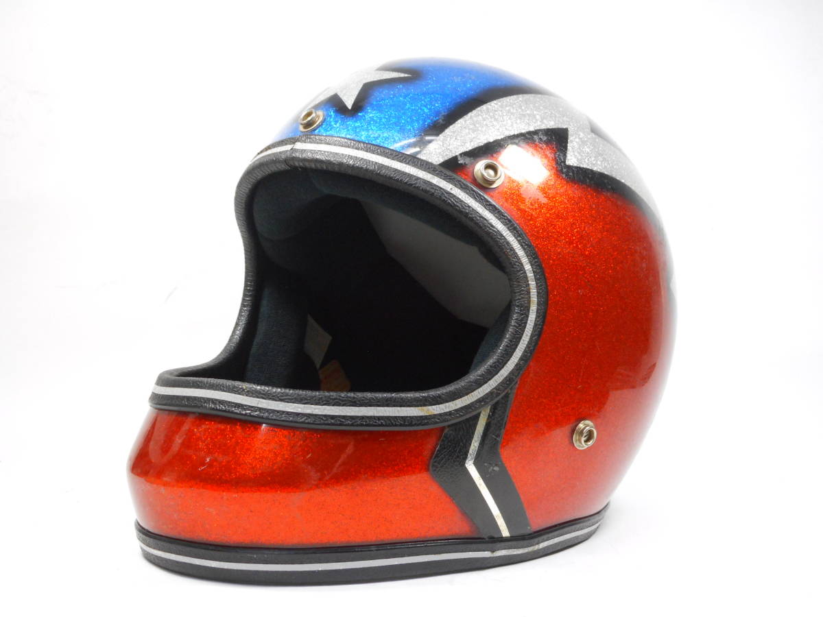 70s サンダーボルト フルフェイスヘルメット M 目深加工済み ☆ 70 ...
